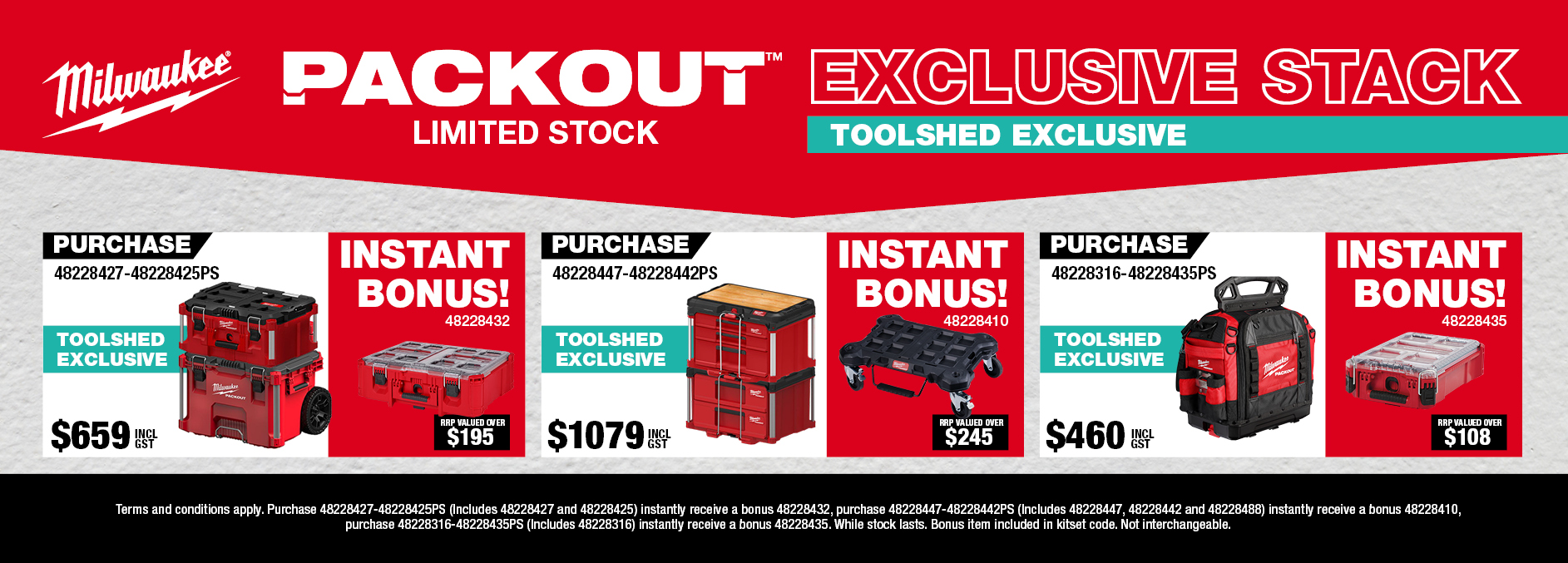 ToolShed Exclusive Milwaukee Packout Offers